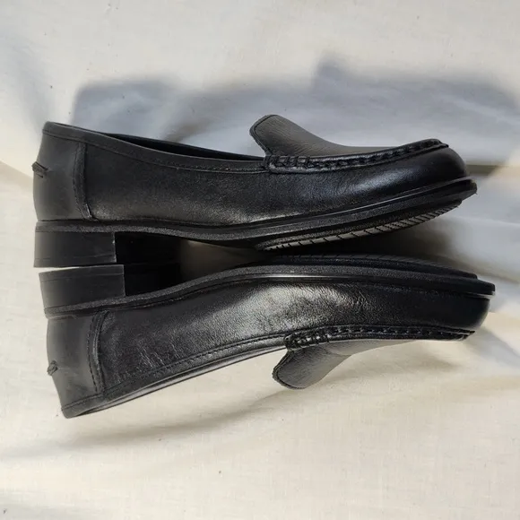 Hush Puppies brand black loafers