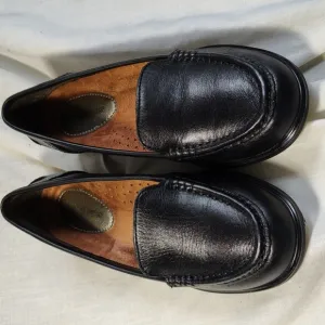 Hush Puppies brand black loafers