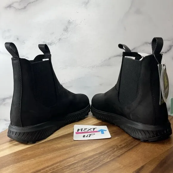 Icebug Womens Nausta Biosole Firm Grip Black Leather Chelsea Boots size 7.5