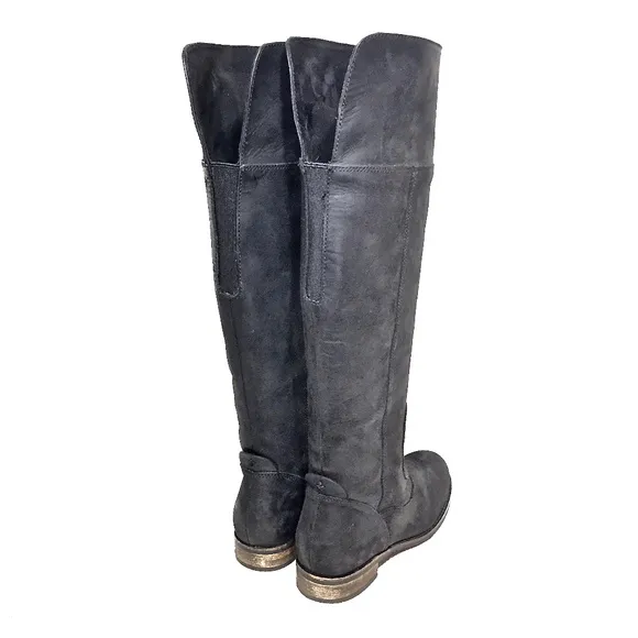 🌹Indigo by Clarks Black Matte Leather Riding Boots🌹