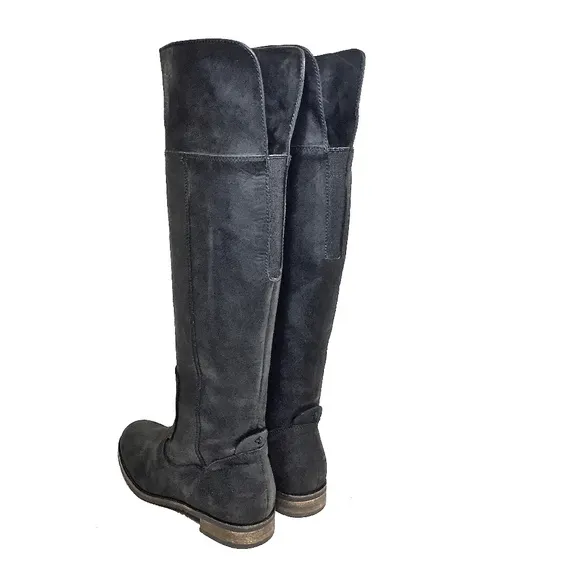 🌹Indigo by Clarks Black Matte Leather Riding Boots🌹