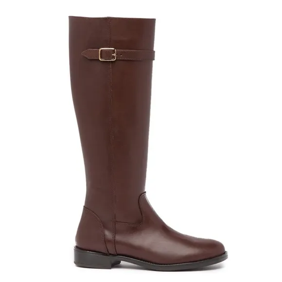 Italian Shoemakers Antonia Brown Leather Boots