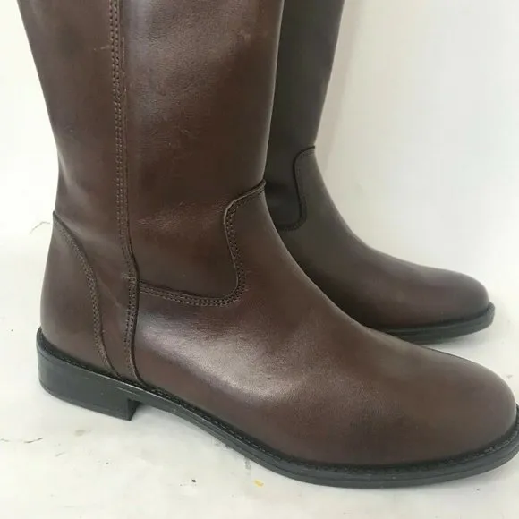 Italian Shoemakers Antonia Leather Knee Boots