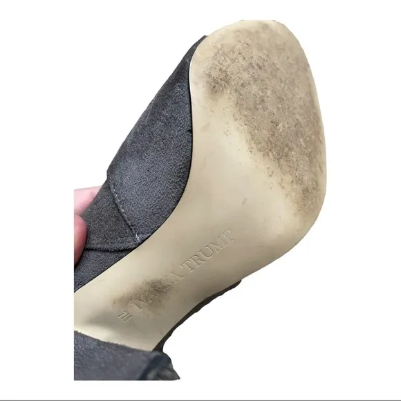 Ivanka Trump Gray Over the Knee Boots
