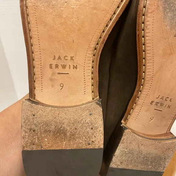 Jack Erwin Mens Leather Dressy Loafers