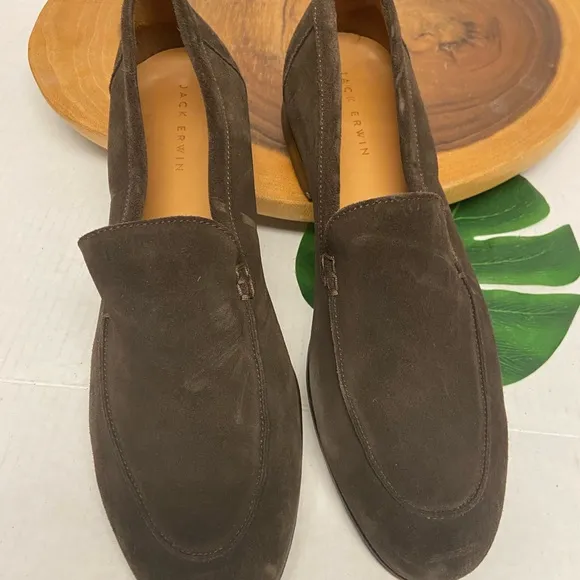Jack Erwin Mens Leather Dressy Loafers