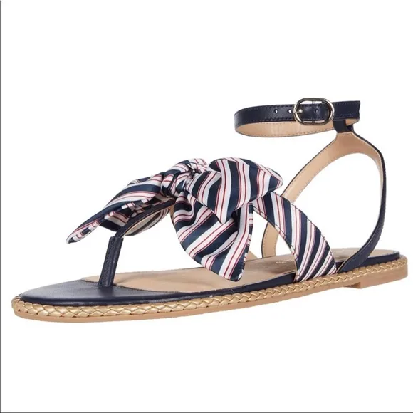 Jack Rogers Heidi Midnight Stripe Sandals Women’s Size 9
