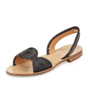 Jack Rogers Liliana Slingback Sandals in Black Size 7.5 M