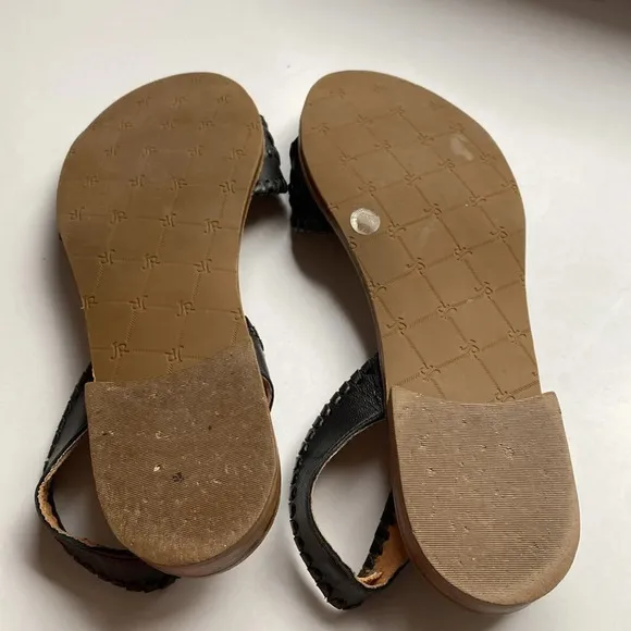 Jack Rogers Liliana Slingback Sandals in Black Size 7.5 M