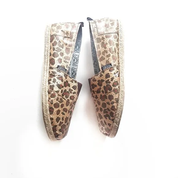 Jack V Espadrilles Leopard Slip on loafers Size 7