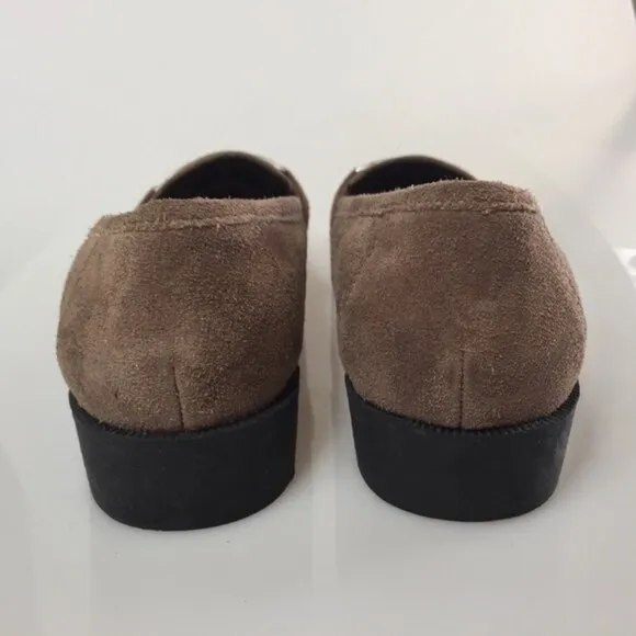 Jaclyn Smith Horsebit Ornament Suede Loafers