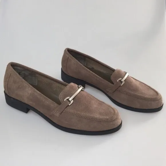 Jaclyn Smith Horsebit Ornament Suede Loafers