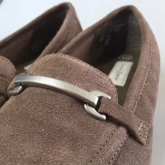 Jaclyn Smith Horsebit Ornament Suede Loafers