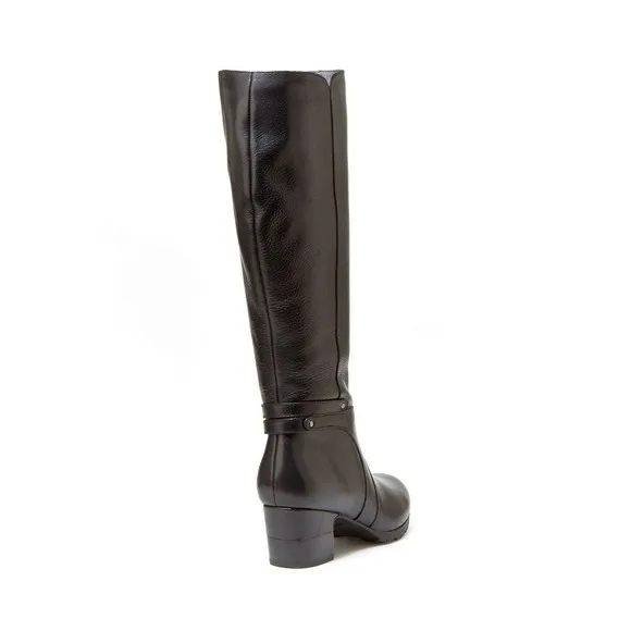 Jambu Chai Knee High BLACK Leather Boot Women's Sz 7 NEW