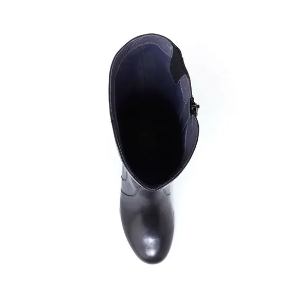 Jambu Chai Knee High BLACK Leather Boot Women's Sz 7 NEW