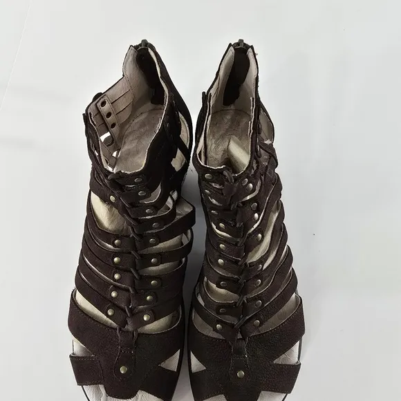 Jambu Sugar Too Wedge Sport Gladiator Studded Stud Memory Foam Leather Sandals