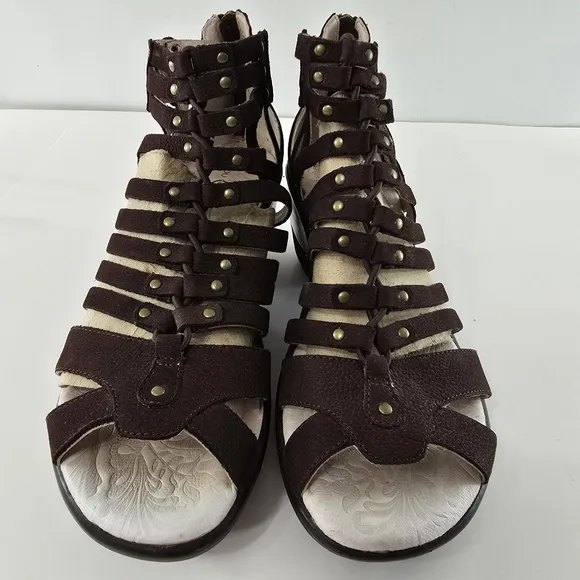 Jambu Sugar Too Wedge Sport Gladiator Studded Stud Memory Foam Leather Sandals