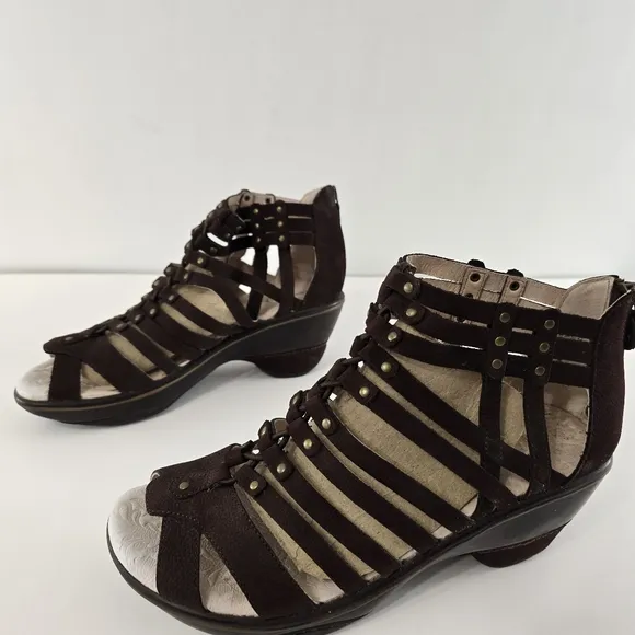 Jambu Sugar Too Wedge Sport Gladiator Studded Stud Memory Foam Leather Sandals