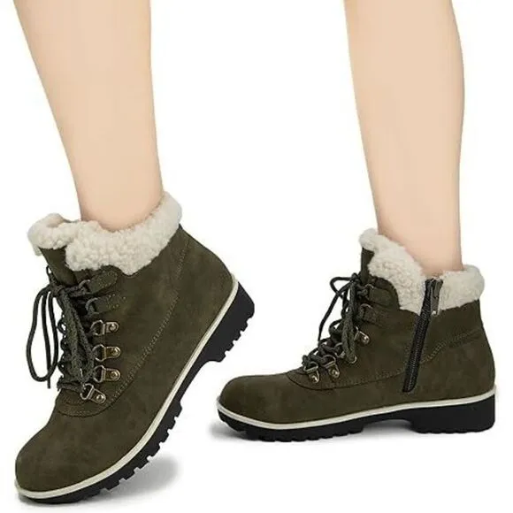 Jambu Women's Blue Creek Water Resistant Snow Boot olive, 9M