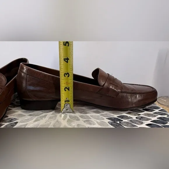 James A Banister vintage Men's Brown Leather Loafers size 10