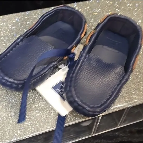Janie &amp; Jack Leather Driver Loafers