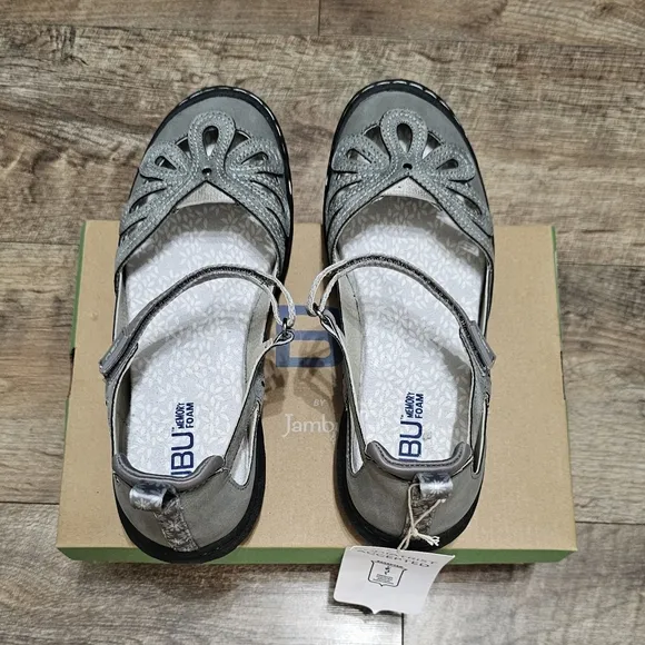 Jbu By Jambu memory foam sandals women's 8