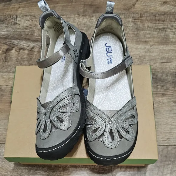 Jbu By Jambu memory foam sandals women's 8