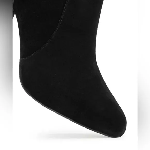 Jeffrey Campbell Black Suede Old West Fringe Boots