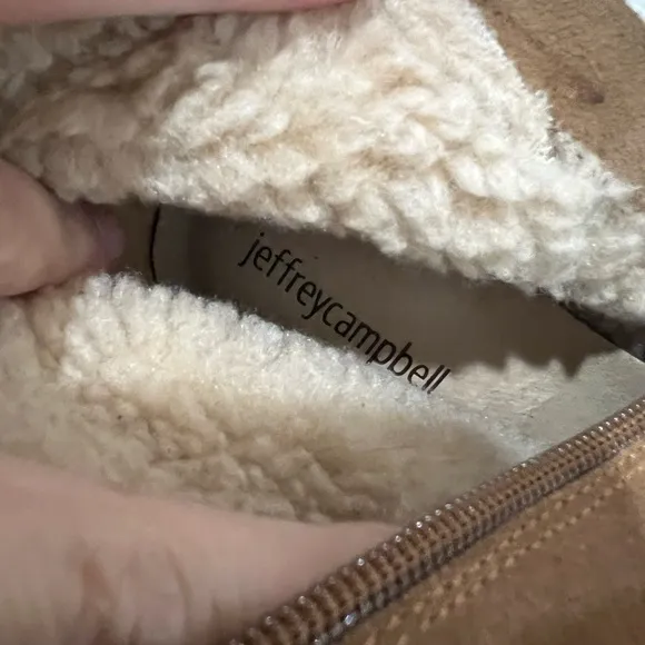 Jeffrey Campbell Guinn Sherpa-Lined Boots - size 9.5