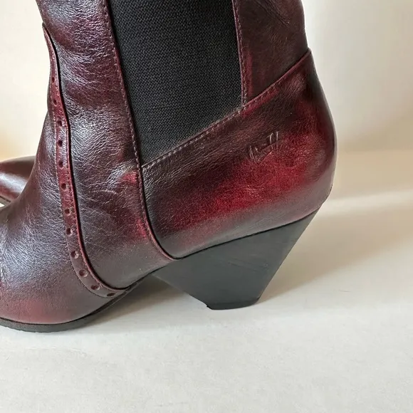 John Fluevog Brogued Mid-Height Chelsea Boots