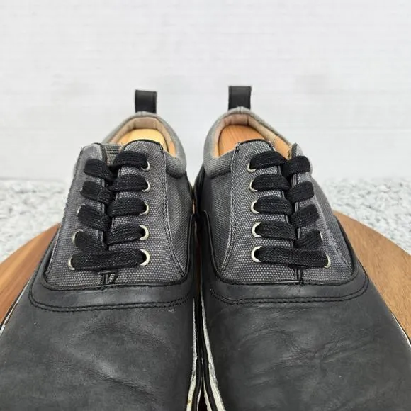 John Varvatos Star USA Redding Casual Leather Canvas Lace Up Sneakers Mens 12 M