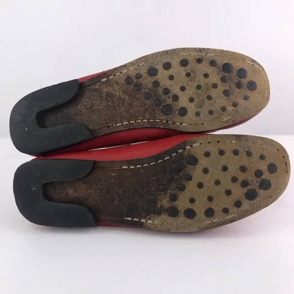 Johnny Lambs Red Leather Loafers EUR 37