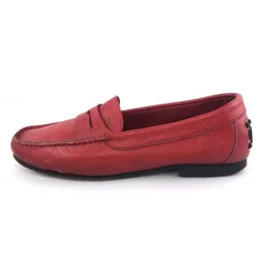 Johnny Lambs Red Leather Loafers EUR 37
