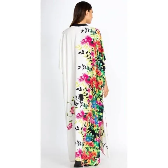 Johnny Was DANA MAXI‎ KAFTAN DRESS Womens Large New