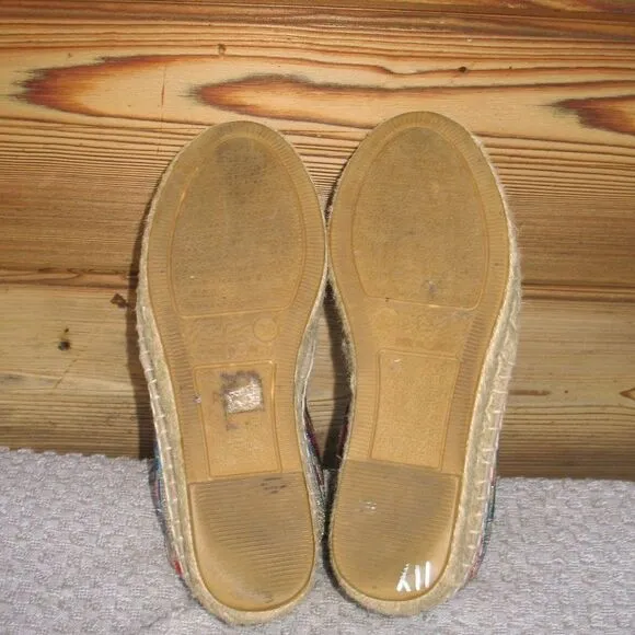 Johnny Was Nepentha Embroidered Espadrilles Shoes