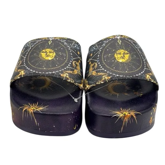 Johnny Was Supernova Platform Pool Slide Sandals Size 8