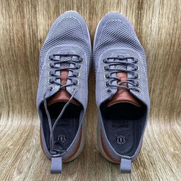 Johnston &amp; Murphy‎ Amherst Knit Men's Size 10 Grey Brown Sneakers Casual Shoes