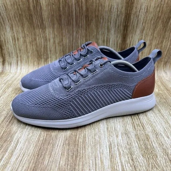 Johnston &amp; Murphy‎ Amherst Knit Men's Size 10 Grey Brown Sneakers Casual Shoes
