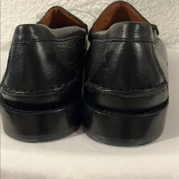 Johnston &amp; Murphy Black Loafers with Horsebit Detail