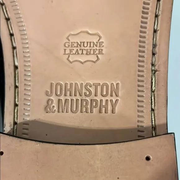 Johnston &amp; Murphy Black Loafers with Horsebit Detail