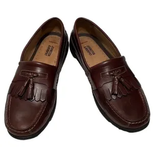 Johnston &amp; Murphy Leather Loafers, Size 11.5 M, Brown