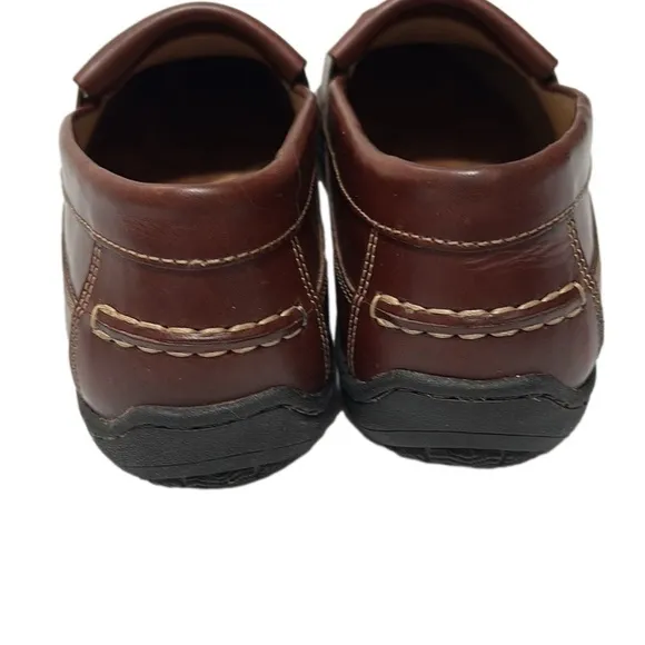 Johnston &amp; Murphy Leather Loafers, Size 11.5 M, Brown