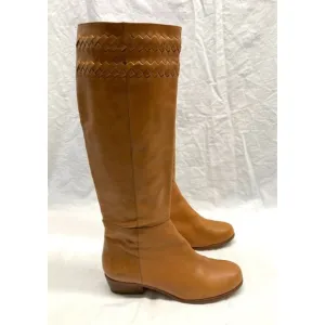 Joie Night Watch Light Brown Leather Tall Boots 38 / 8