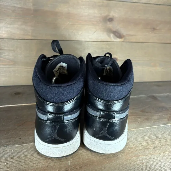 jordan 1 mid mens size 10.5 shoes black premium basketball sneakers