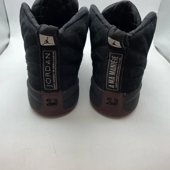 Jordan 12 Retro SP X A Ma Maniere boys suede sneakers size 1Y