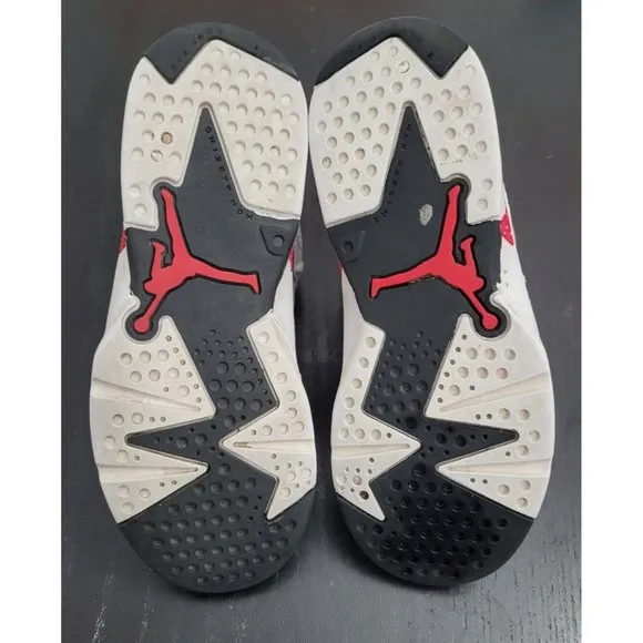 Jordan 6 Retro Red Oreo White University Red Black DV3605 162 Sz 13C Little Kids