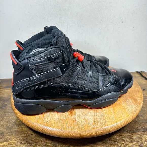 Jordan 6 Rings‎ Black Infrared Men's Size 10.5 Shoe Sneakers 322992-066