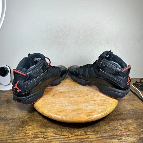 Jordan 6 Rings‎ Black Infrared Men's Size 10.5 Shoe Sneakers 322992-066