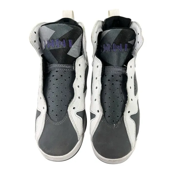 Jordan 7 Flint Grey/White/purple 2021 Youth Size 4.5