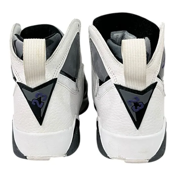 Jordan 7 Flint Grey/White/purple 2021 Youth Size 4.5